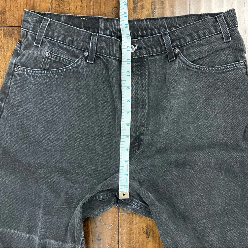 LEVI’S 550 Orange Tab VINTAGE Men’s Jeans Black 100% Cotton Size 38 x 34